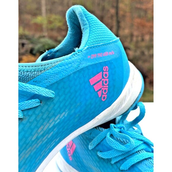 Adidas X Speedflow.3 Mens Indoor Soccer Shoes Size 10 Sky Rush Pink White GW7489 - Picture 10 of 16